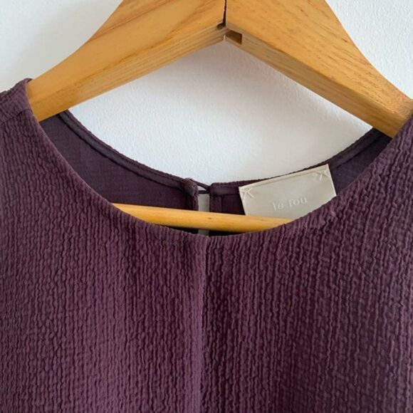 Aritzia Wilfred HIGH QUALITY Trompette Purple Halter Sleeveless Mini Dress - Picture 6 of 15